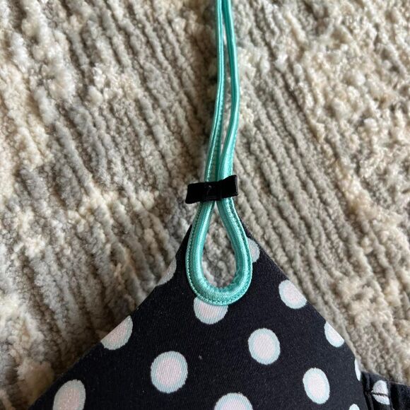 Vintage Y2K Victorias Secret Sexy Little Things Polka Dot Push  Up Demi Bra 34C - Picture 3 of 8